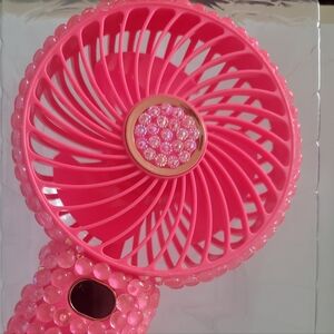 MVMT Pink Beaded Portable Fan